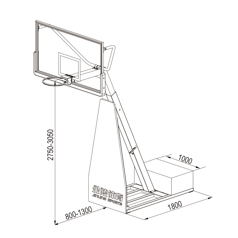 健培型篮球架-Fitness training basketball stand-11012/JPJ-2(图1)