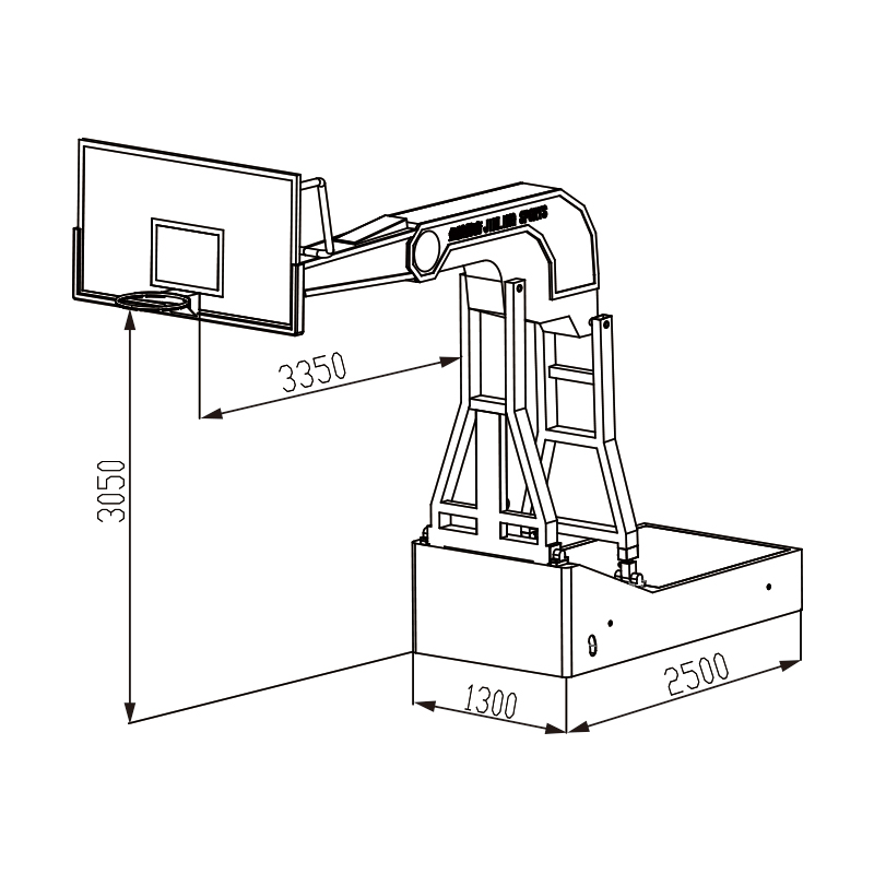 奥运之星智能篮球架-Olympic star intelligent basketball backstop-11106/YLJ-5B(图2)