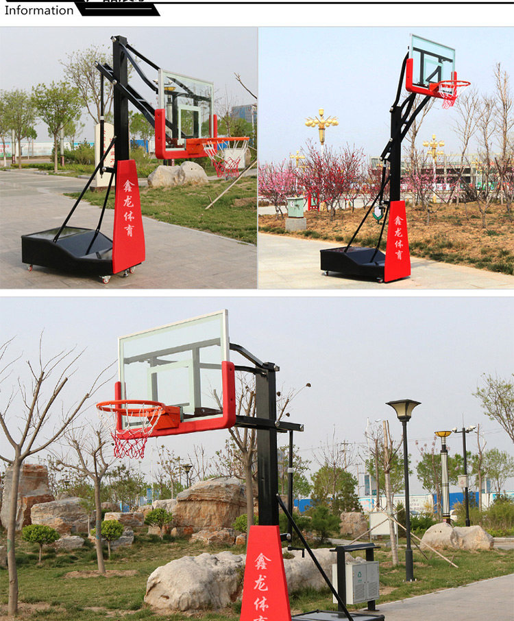 篮球架户外标准可移动升降学生投篮框儿童成人室内外家用训练国标(图11)
