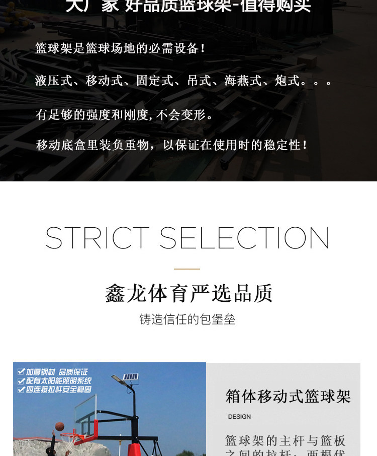 篮球架户外标准可移动升降学生投篮框儿童成人室内外家用训练国标(图22)