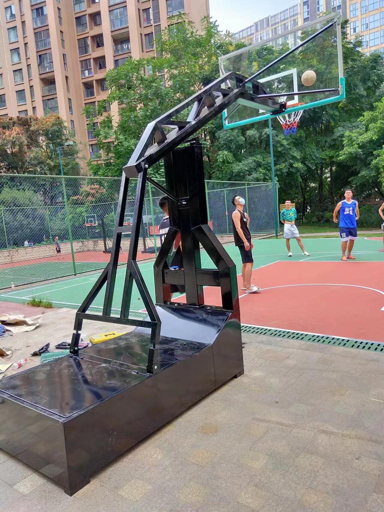 篮球架可移动户外家用室内可升降可调节标准篮球架青少年儿童球架(图16)