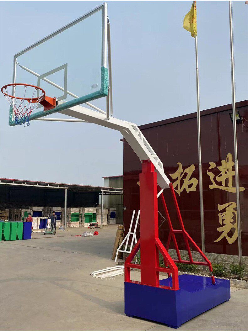 国标标准室外箱体成人篮球架可移动户外室内专业学校比赛篮球框架(图10)