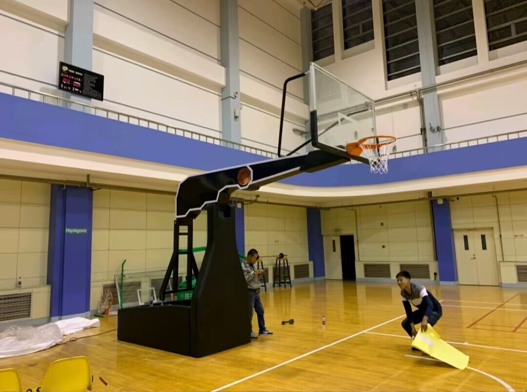 户外手动电动液压篮球架室内外移动篮球框折叠标准比赛扣篮篮球架(图21)