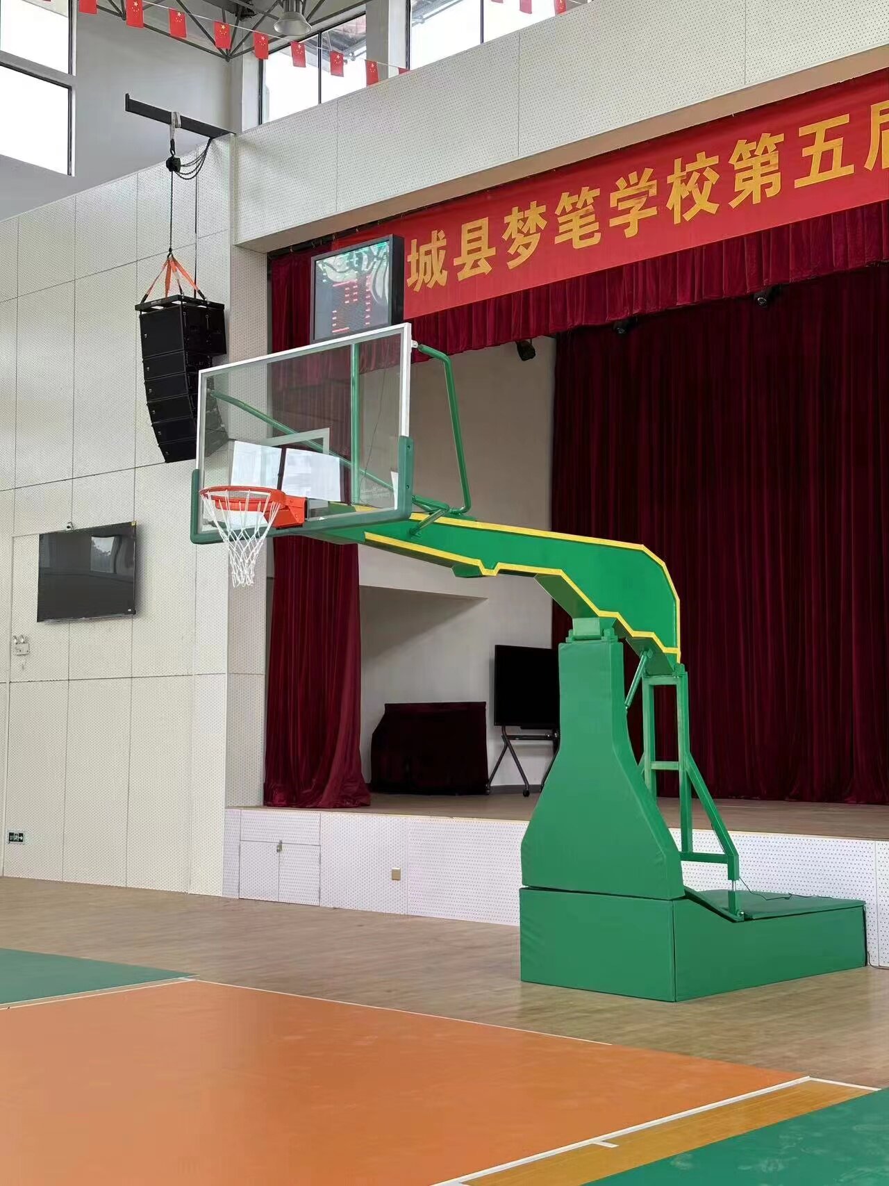 户外手动电动液压篮球架室内外移动篮球框折叠标准比赛扣篮篮球架(图22)
