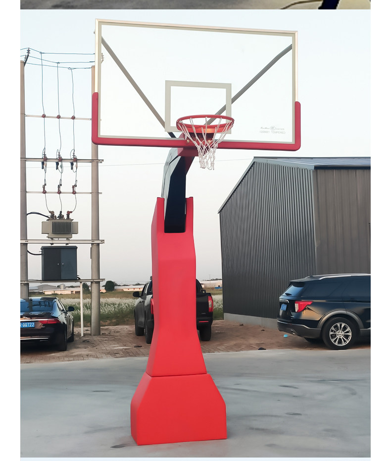 篮球架户外可移动式成人室外室内可升降手电动液压比赛标准篮球框(图12)