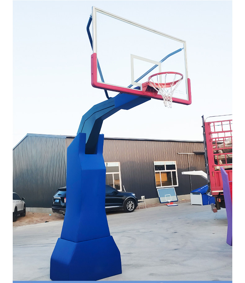篮球架户外可移动式成人室外室内可升降手电动液压比赛标准篮球框(图14)