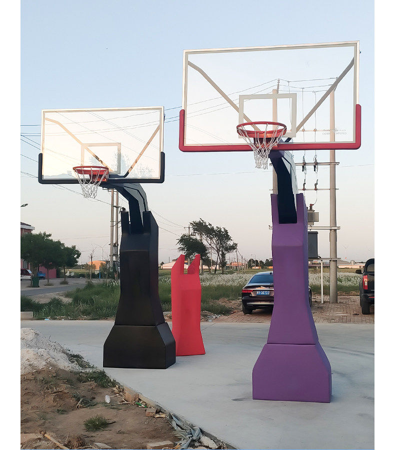 篮球架户外可移动式成人室外室内可升降手电动液压比赛标准篮球框(图17)