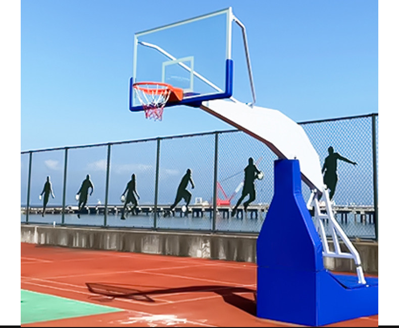 篮球架户外可移动式成人室外室内可升降手电动液压比赛标准篮球框(图18)