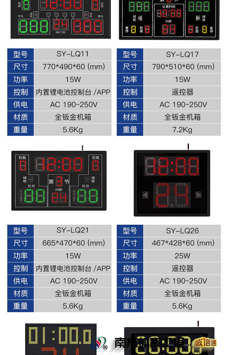 金陵时印篮球比赛电子记分牌倒计时计分器24秒LED足球乒乓羽毛球(图16)