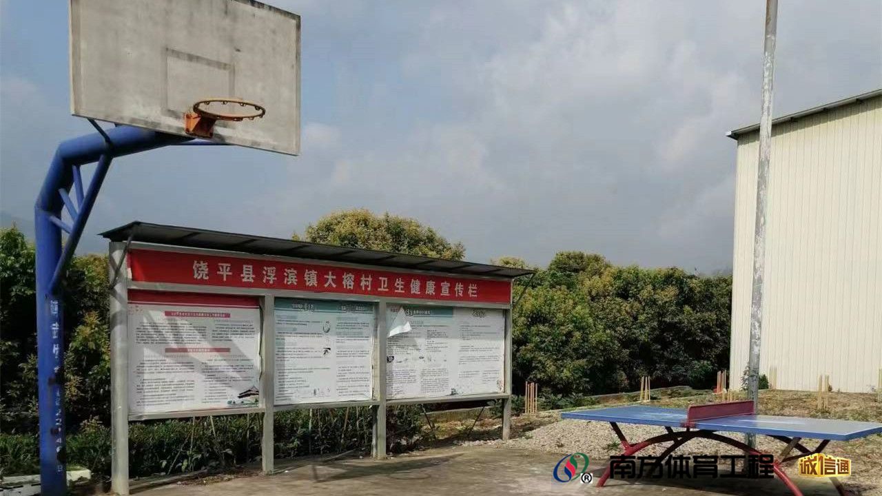 广东省潮州市饶平县浮滨镇大榕村委会大榕村党建广场篮球架